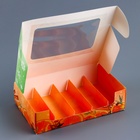 Коробка для 5 эклеров подарочная, новогодняя упаковка «Праздничное настроение», 25×15×6.5 см - Фото 3