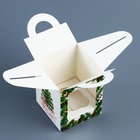 Коробка для 1 капкейка подарочная новогодняя упаковка «Пусть сбываются мечты», 9.2×9.2×11 см - Фото 3