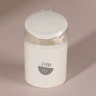 Органайзер для ватных палочек, с крышкой, с зеркалом, d=6.8×9.8 см, белый, прозрачный - Фото 6