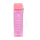 Бутылка для воды My bottle, 450 мл, 20×5.5 см, розовая - фото 7095303