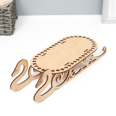 Основа для вязания «Донышко. Сани-змеи», набор 3 детали, донышко 20×10 см