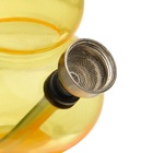 Бонг курительный, h=15 см, «Шар и колокол», акриловый, жёлтый - фото 27438790