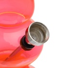 Бонг курительный, h=15 см, «Шар и колокол», акриловый, розовый - фото 27438792