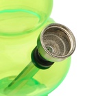 Бонг курительный, h=15 см, «Шар и колокол», акриловый, зелёный - фото 27438796