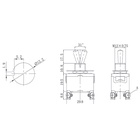 Тумблер 250V 15А (4c) ON-OFF двухполюсный (KN-201) REXANT - Фото 2