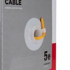 Бухта Кабель витая пара U/UTP, CAT 5e, ZH нг(А)-HF, 4PR, 24AWG, INDOOR, SOLID, оранжевый, 305м REXAN - фото 51682848