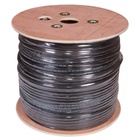 Бухта Кабель витая пара U/UTP, CAT 5e, PE, 4PR, 24AWG, OUTDOOR, SOLID, черный, с тросом, 305м, REXAN - фото 51682856 Бухта Кабель витая пара U/UTP, CAT 5e, PE, 4PR, 24AWG, OUTDOOR, SOLID, черный, с тросом, 305м, REXAN - фото 51682856