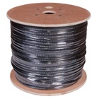 Бухта Кабель витая пара F/UTP, CAT 5e, PE, 4PR, 24AWG, OUTDOOR, SOLID, черный, с тросом, 305м, REXAN - фото 51682877 Бухта Кабель витая пара F/UTP, CAT 5e, PE, 4PR, 24AWG, OUTDOOR, SOLID, черный, с тросом, 305м, REXAN - фото 51682877