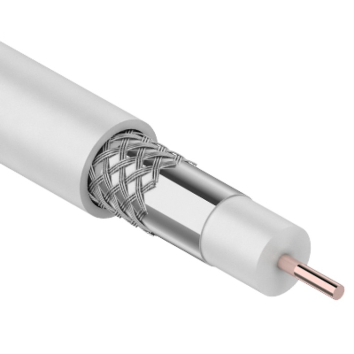 

Бухта Кабель коаксиальный RG-6U, 75Ом, CCS/Al/Al, 48%, 20м, INDOOR, белый PROconnect
