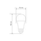 Лампа светодиодная Груша A70 20,5Вт E27 1948Лм 6500K холодный свет REXANT - Фото 2