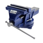 Тиски слесарные поворотные ТУНДРА, с наковальней, высокопрочный чугун ВЧ-40, 150 мм - Фото 1