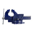 Тиски слесарные поворотные ТУНДРА, с наковальней, высокопрочный чугун ВЧ-40, 150 мм - Фото 2