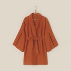 Халат женский короткий SL HOME «Brown», размер 44-52, 100% лён, 150 г/м2 - Фото 1