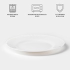 Десертная тарелка Luminarc CADIX, 19.5 см, стеклокерамика, белая - Фото 2
