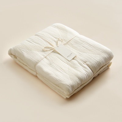 Плед SL Home Cotton, 150×210 см, муслин/жаккард