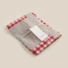 Сумка шоппер SL HOME Red cage, 50×50 см, 100% лён, 150 г/м2 - Фото 11