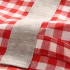 Сумка шоппер SL HOME Red cage, 50×50 см, 100% лён, 150 г/м2 - Фото 9