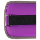 Утяжелители неопреновые ONLYTOP, 2 шт. х 0,5 кг, цвет фиолетовый, уценка - Фото 13