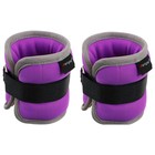 Утяжелители неопреновые ONLYTOP, 2 шт. х 0,25 кг, цвет фиолетовый, уценка - Фото 4