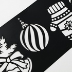 Трафарет для торта на Новый год «Новогодние аксессуары», 32×10 см - Фото 2