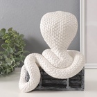 Новогодняя копилка "Кобра на сундуке "  20 х17 х 12 см, белый - фото 26182205