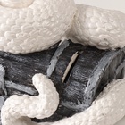 Новогодняя копилка "Кобра на сундуке "  20 х17 х 12 см, белый - фото 26215219