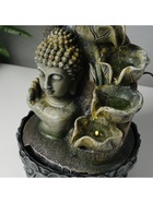 Фонтан настольный с подсветкой «Будда на ладони», от сети, серый, 20.5×20.5×27 см 10662347