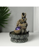 Фонтан настольный с подсветкой «Ганеша - Мудра Абхая», от сети, серый, 20.5×20.5×26.5 см - Фото 8