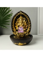 Фонтан настольный с подсветкой «Ганеша в арке у лотоса», от сети, 22×22×31 см - Фото 5