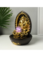 Фонтан настольный с подсветкой «Ганеша в арке у лотоса», от сети, 22×22×31 см - Фото 6