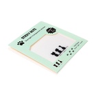 Блок с липким краем, 75×75 мм, 50 листов, прозрачные с блестками «Кошки» - Фото 4