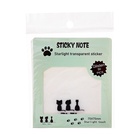 Блок с липким краем, 75×75 мм, 50 листов, прозрачные с блестками «Кошки» - Фото 5