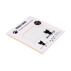 Блок с липким краем, 75×75 мм, 50 листов, прозрачные с блестками «Котик» - Фото 3