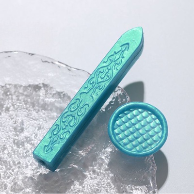 Сургуч для печати стержень «Бирюза», перламутр, 1.1×1.1×9 см