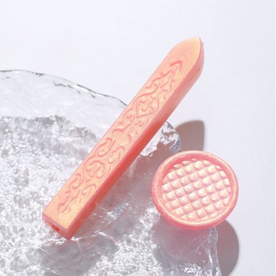 Сургуч для печати стержень «Персик», перламутр, 1.1×1.1×9 см