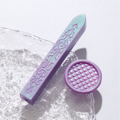 Сургуч для печати стержень «Розово-фиолетовый», перламутр, 1.1×1.1×9 см