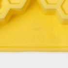 Форма для выпечки Доляна «Пчелиный рай», силикон, 6 ячеек, 25.7×17.7×3 см, жёлтая - Фото 6