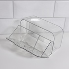 Органайзер для хранения, навесной, 2 секции, с клеевой основой, 17×6.5×10.5 см, прозрачный - Фото 5