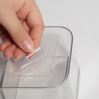 Органайзер для хранения, навесной, 2 секции, с клеевой основой, 17×6.5×10.5 см, прозрачный - Фото 6