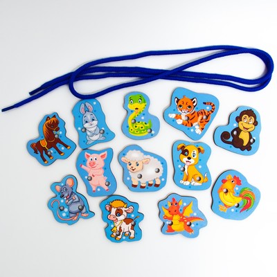 Игра «Шнуровка», 12 элементов