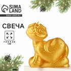 Свеча интерьерная "Змейка милашка", золотая, 69 х 61 х 36 10699738 - фото 13403418