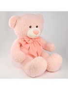 Мягкая игрушка «Медведь», с бантом, 80 см, розовый - Фото 3