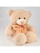 Мягкая игрушка «Медведь», с бантом, 80 см, бежевый - Фото 3
