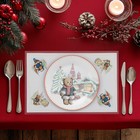 Салфетки сервировочные Доляна «Московский мишка», 4 шт., новогодние, 45×30 см - Фото 1