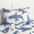 Постельное бельё Этель 1,5 сп Funny shark (вид 2) 143х215 см, 150х214 см, 50х70 см -1 шт, 100% хл, бязь - фото 112903507
