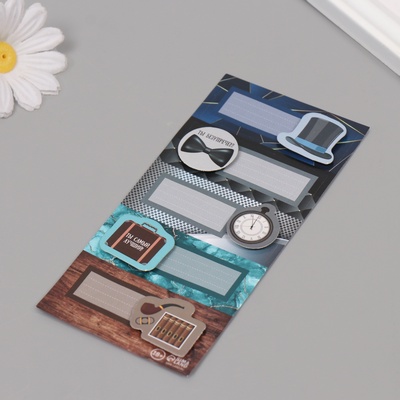Наклейка с объёмным элементом «Джентльмен», 7×15.2 см
