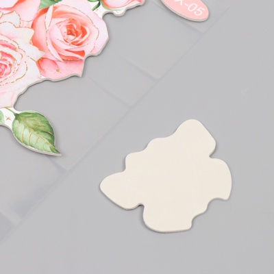 Наклейка пластик интерьерная "Розовые розы" 40х31 см