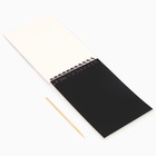 Блокнот-гравюра «Капибара», 10 листов, лист наклеек, штихель, формат А6 - Фото 4