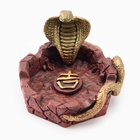 Пепельница символ года "Кобра", новый год, полистоун, красная 10667235