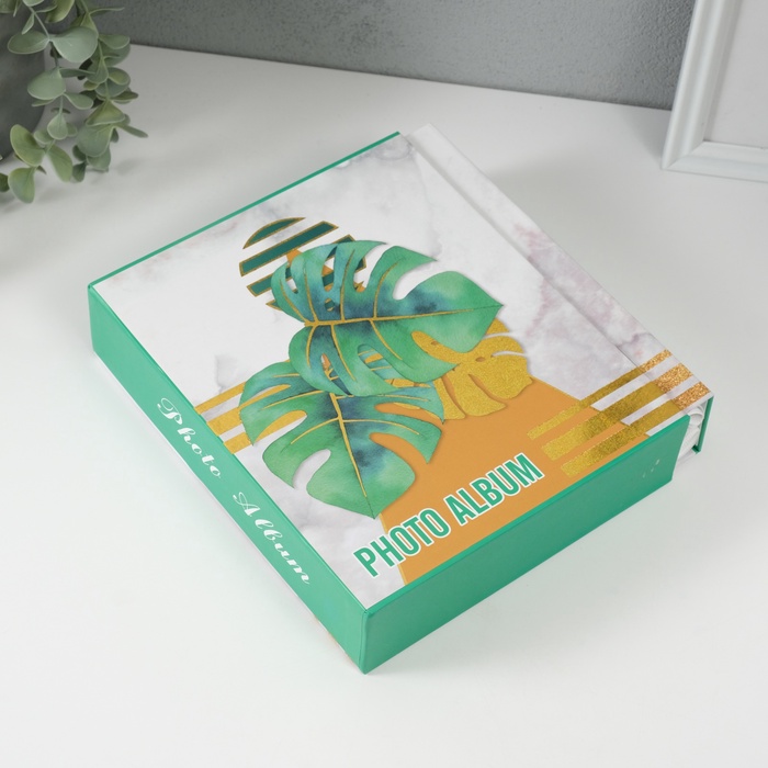 Фотоальбом на 80 фото 10×15 см «Папоротник», в коробке, 23×19×5 см